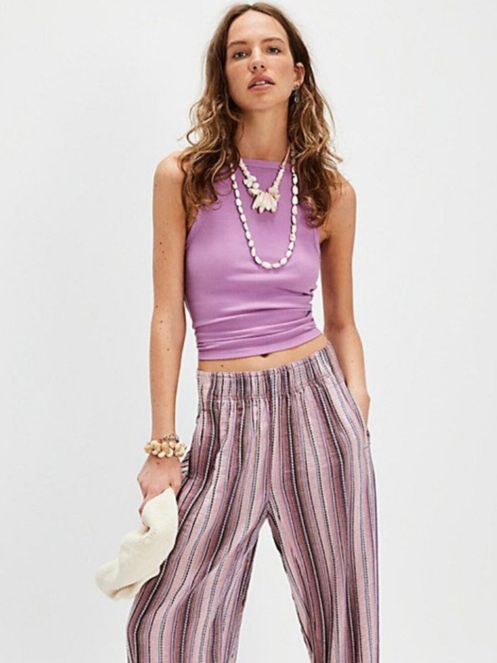 NWT Free People Mia Tank in Smokey Grape